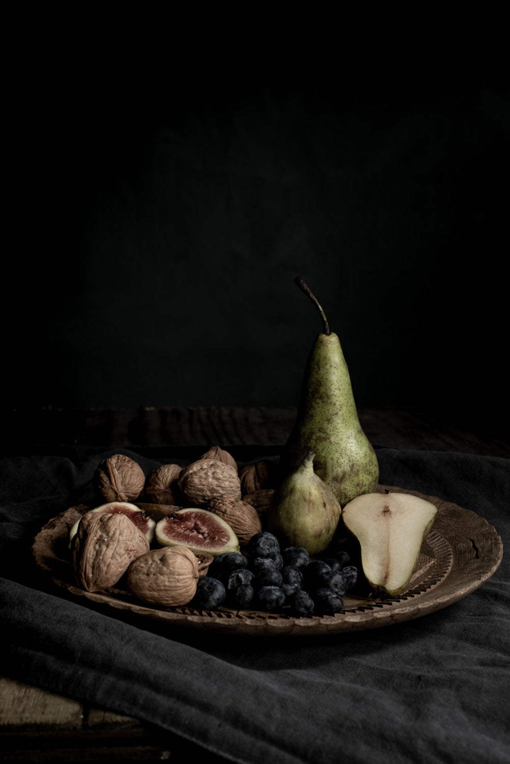 Fine Art kaart | Fruit op houten schaal
